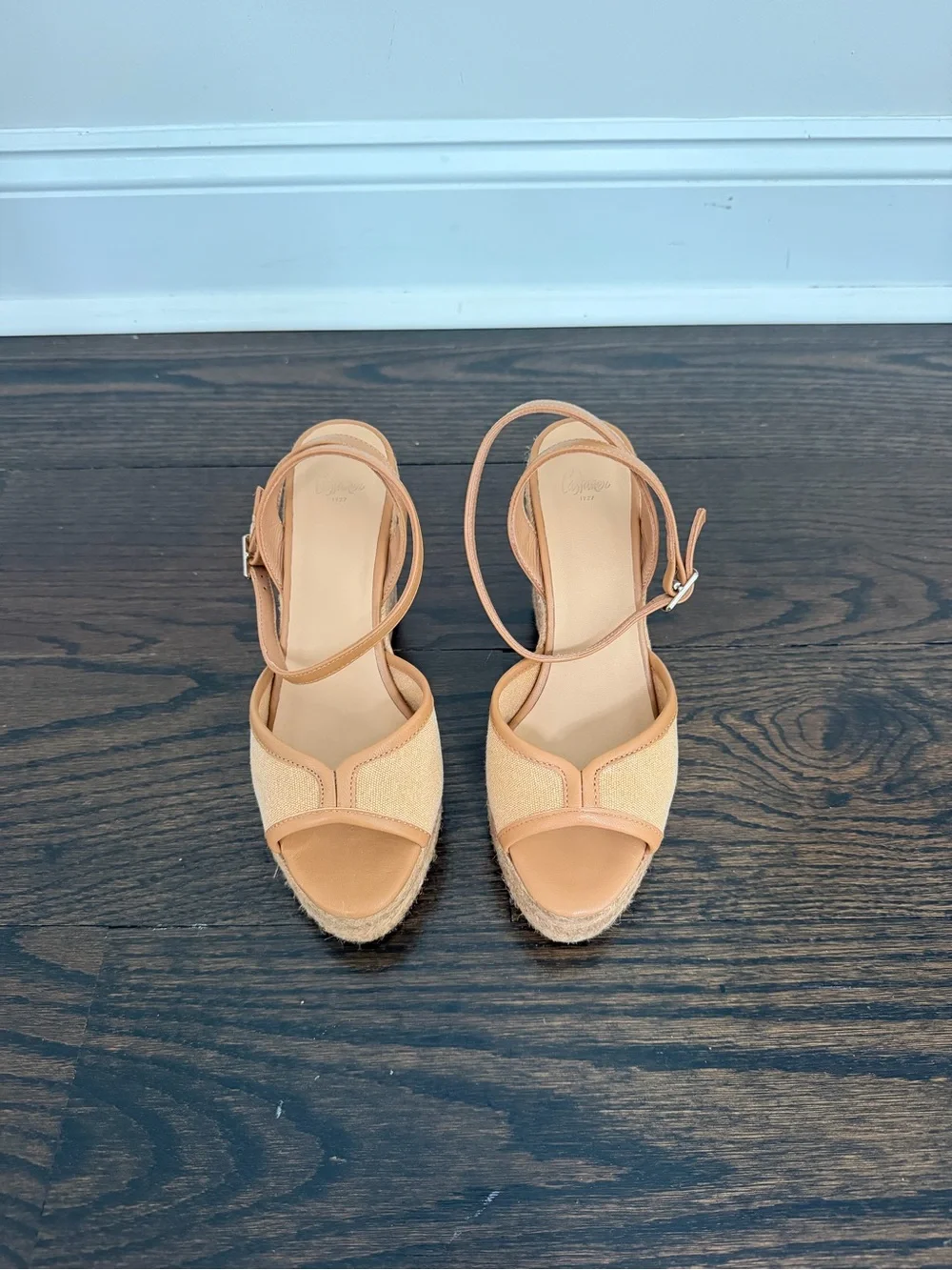 CASTANER Ocre Brigette Wedges Size 38